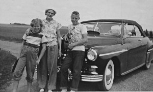 Diane at 10, her grandmother Anna, and her uncle Barney's young friend Bobby, who Diane resented because her favorite uncle Barney paid attention only to Bobby, not to her.